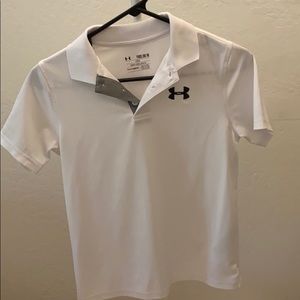 White Under Armour Polo